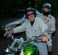 L Roy and Sandi go for a spin !